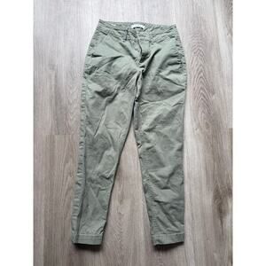LOFT The Slim Olive Green Khaki, Dress Pants, women's size 0
